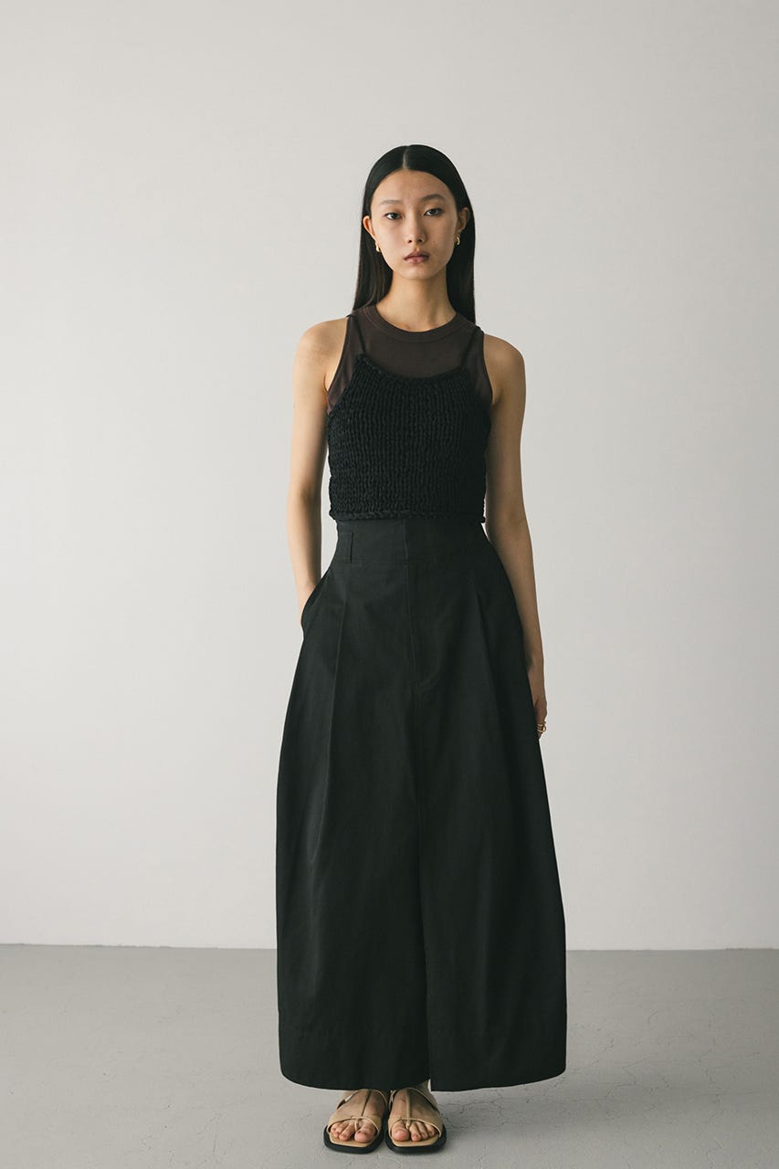 ハンドメイドニットビスチェ BLK FREE
