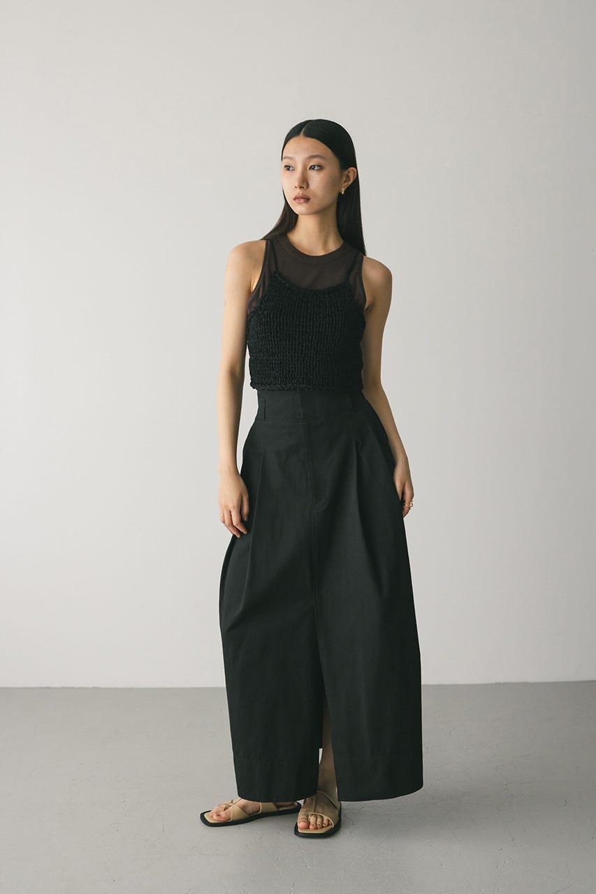 ハンドメイドニットビスチェ BLK FREE
