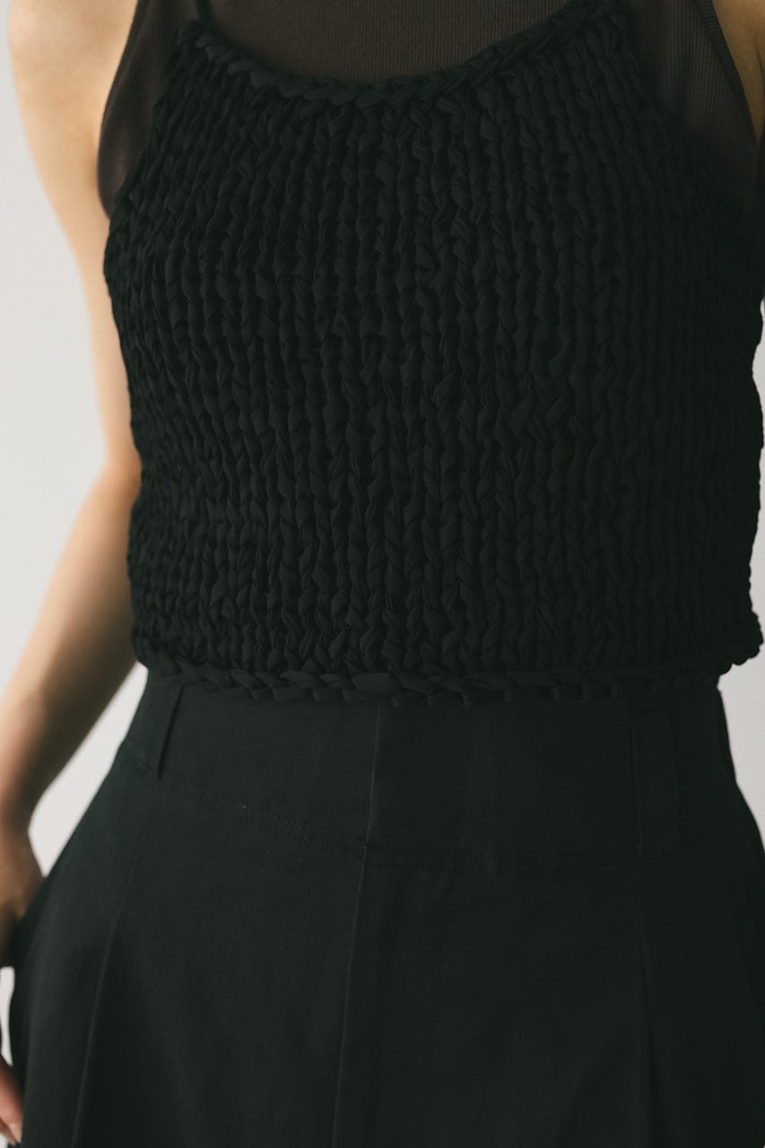 ハンドメイドニットビスチェ BLK FREE