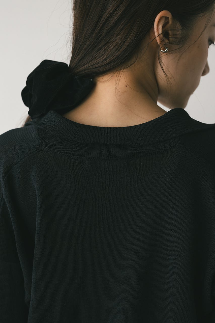 テーラーカラーニットカーデ BLK FREE