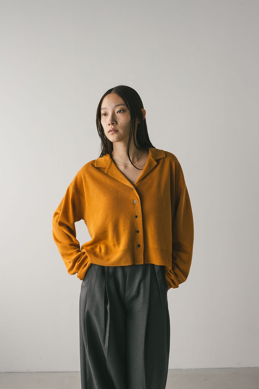 テーラーカラーニットカーデ ORG FREE