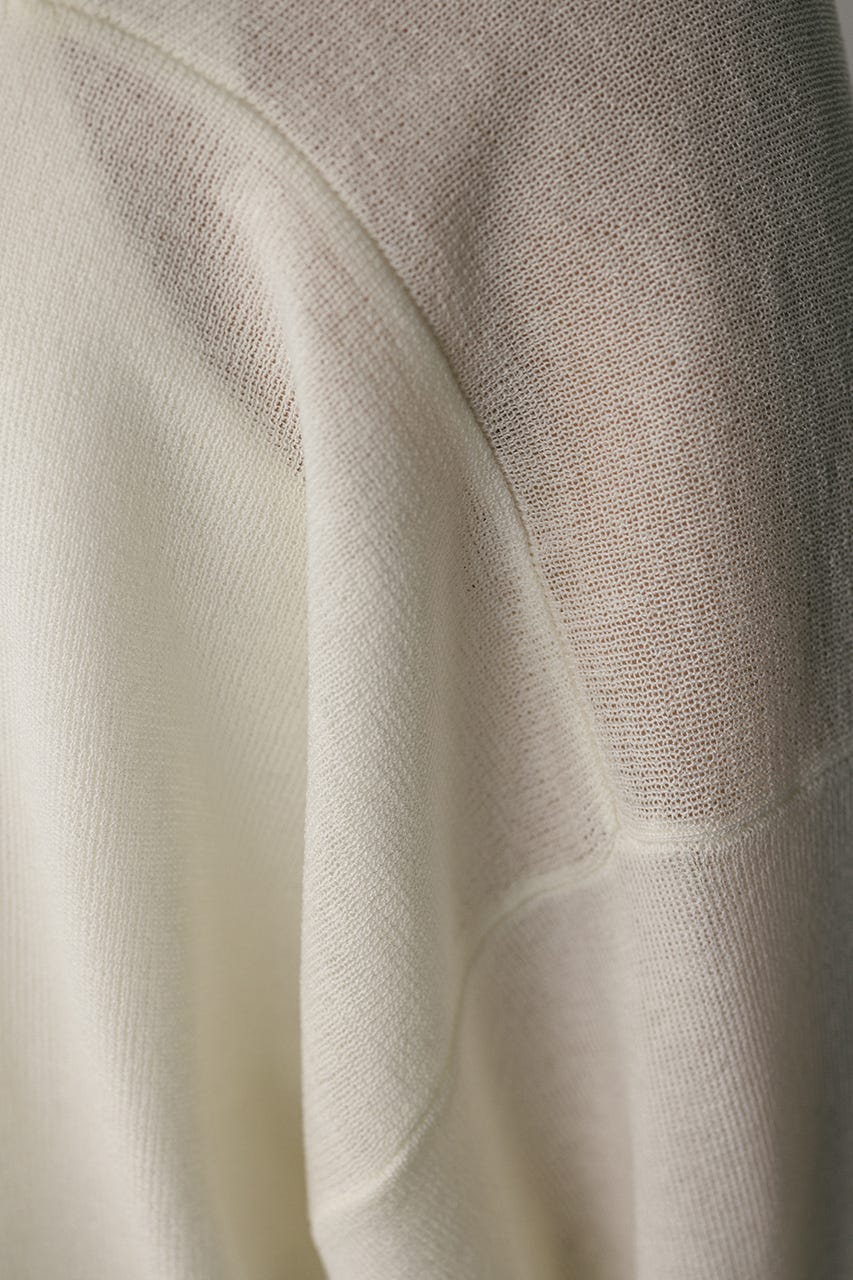 テーラーカラーニットカーデ WHT FREE