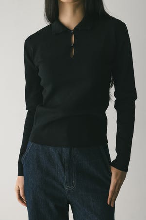 2WAYネックニットトップ