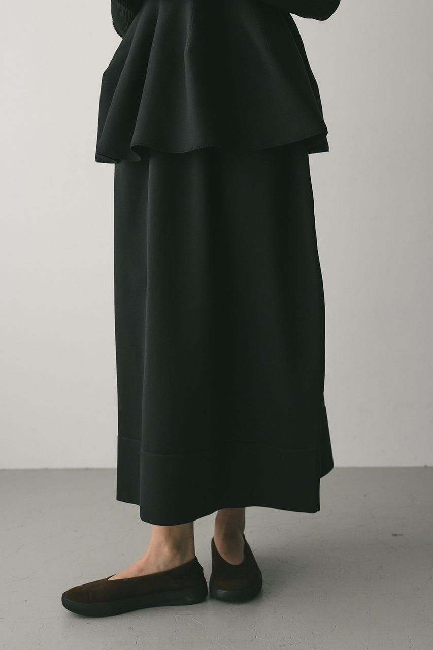 ドッキングフォルムニットワンピース BLK S