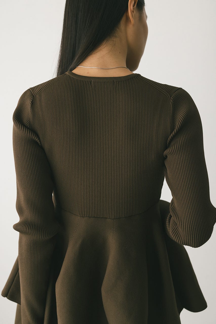 ドッキングフォルムニットワンピース KHA M