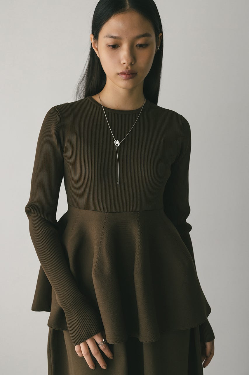 ドッキングフォルムニットワンピース KHA M