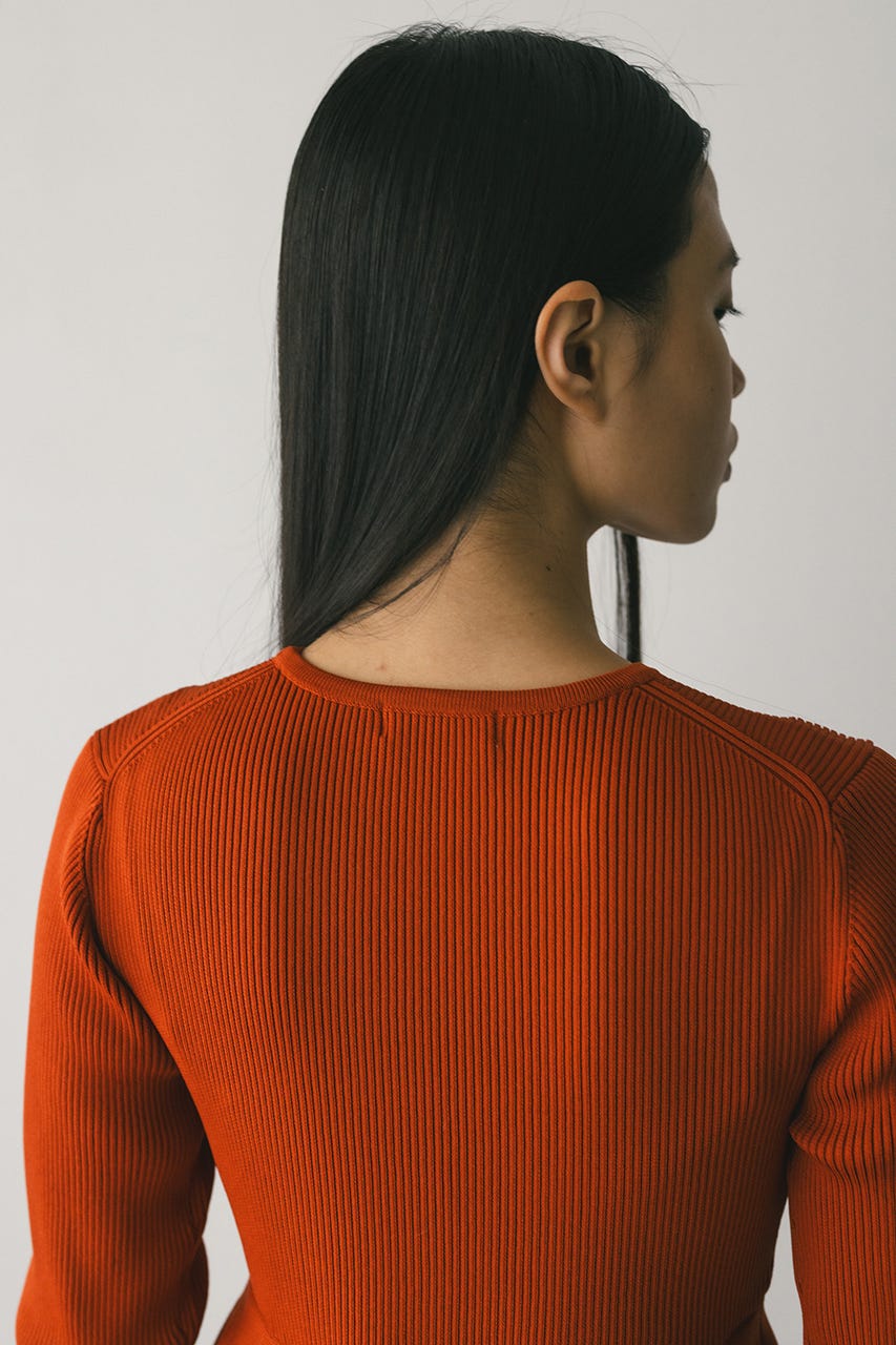 ドッキングフォルムニットワンピース ORG M