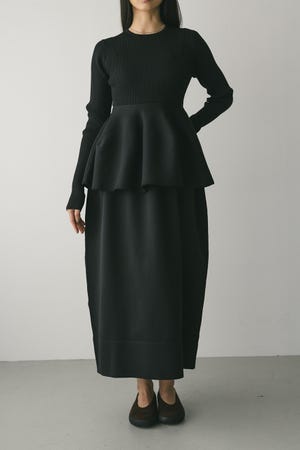 ドッキングフォルムニットワンピース