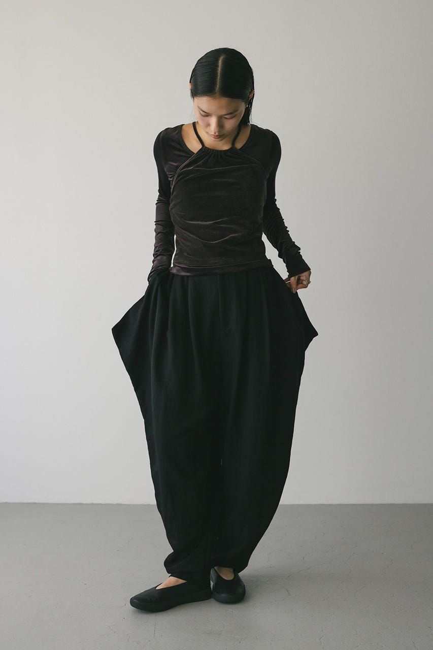 Stylemixer 2ピースホルターベロアトップS STYLEMIXER | 2ピースホルターベロアトップ (Tシャツ