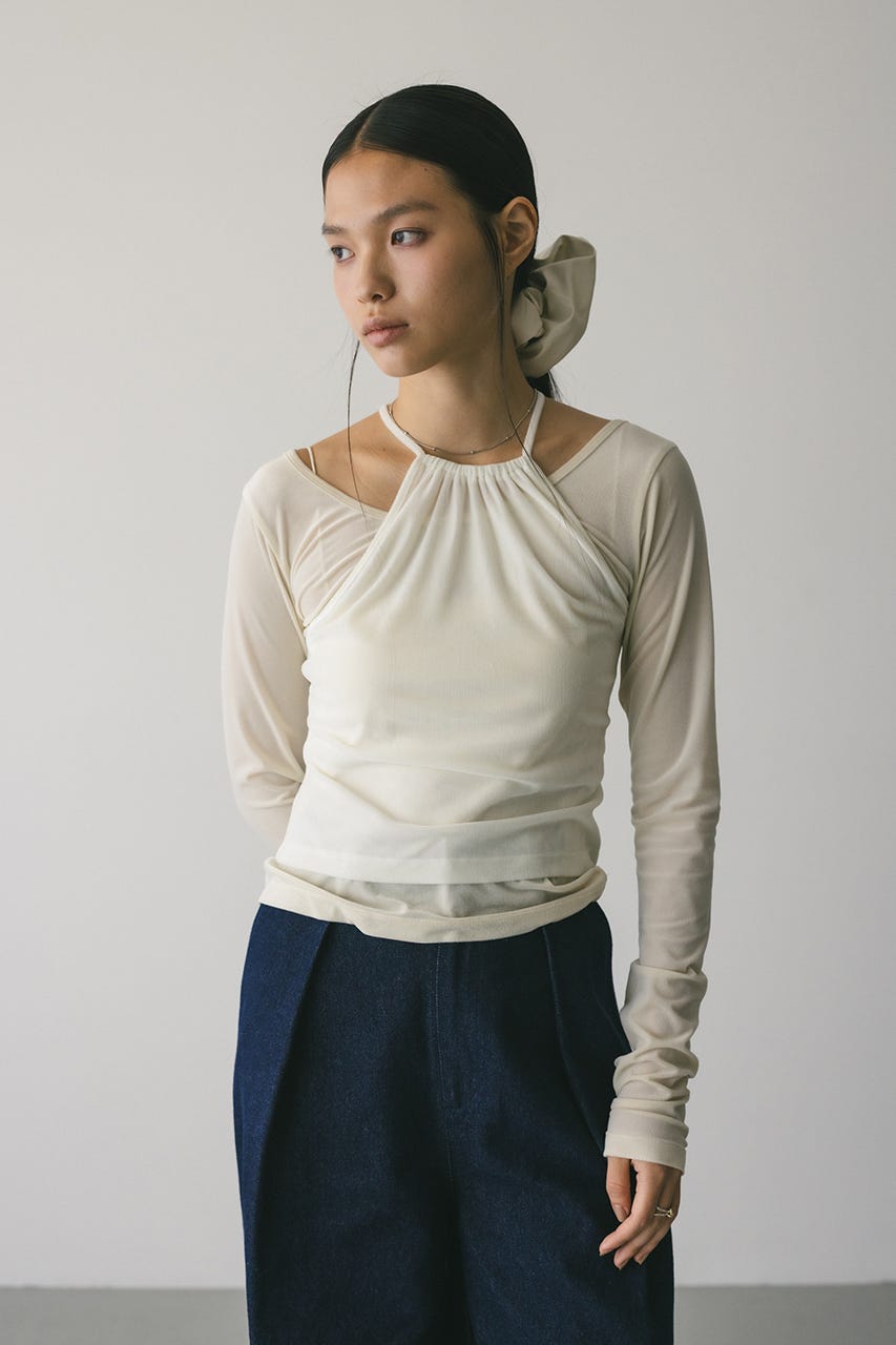 Stylemixer 2ピースホルターベロアトップS STYLEMIXER | 2ピースホルターベロアトップ (Tシャツ