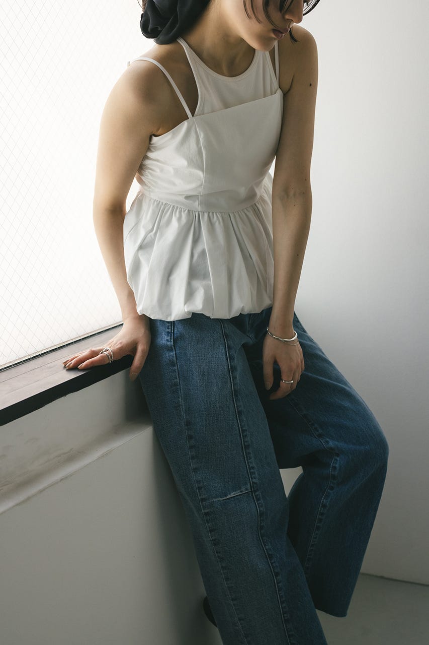 【STYLEMIXER】ペプラムキャミトップ STYLEMIXER | ペプラムキャミトップ (ベアトップ ) |SHEL'TTER
