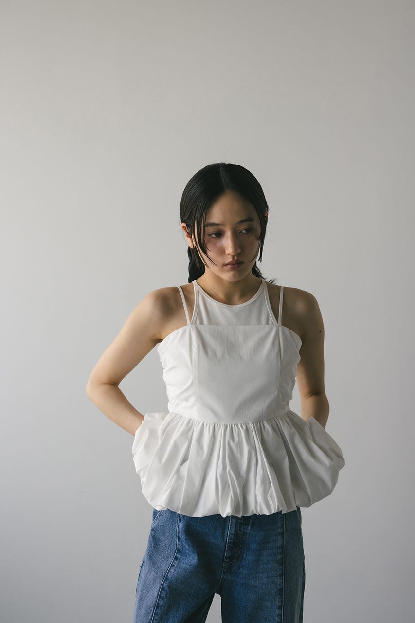 【STYLEMIXER】ペプラムキャミトップ STYLEMIXER | ペプラムキャミトップ (ベアトップ ) |SHEL'TTER