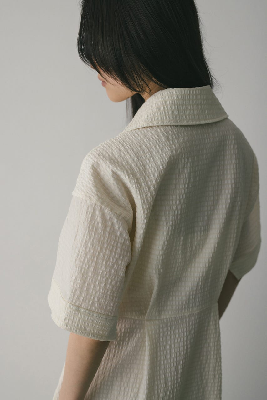 ビッグカラーフレアワンピース IVOY M