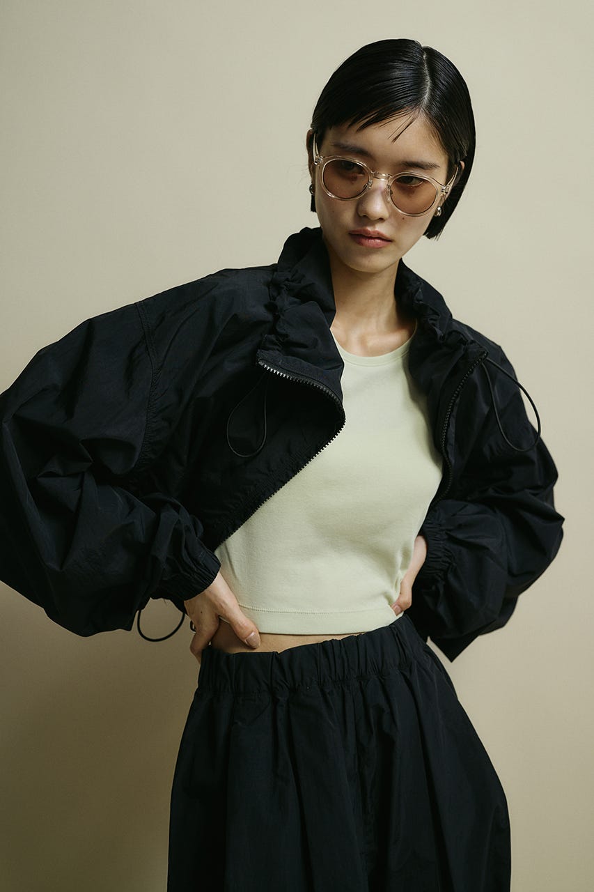 ACTIVE撥水ショートブルゾン BLK FREE