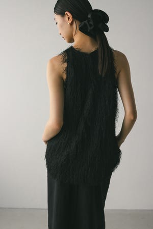 フリンジタンク NAKED Tank Top ¥7,260 color：WHT, GRY size：S / M 5.8ozの