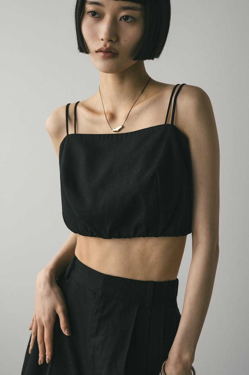 リネンミックスビスチェ BLK M