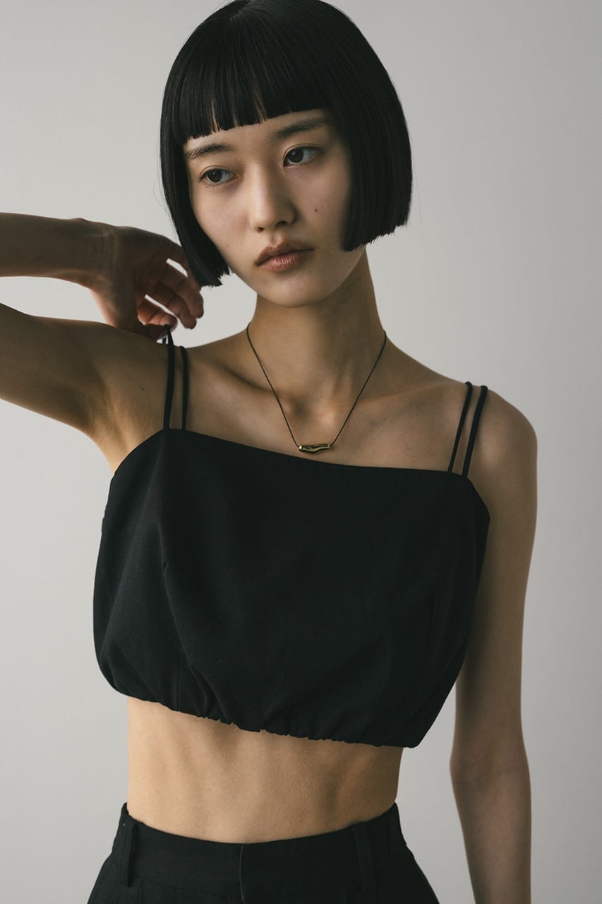 リネンミックスビスチェ BLK M