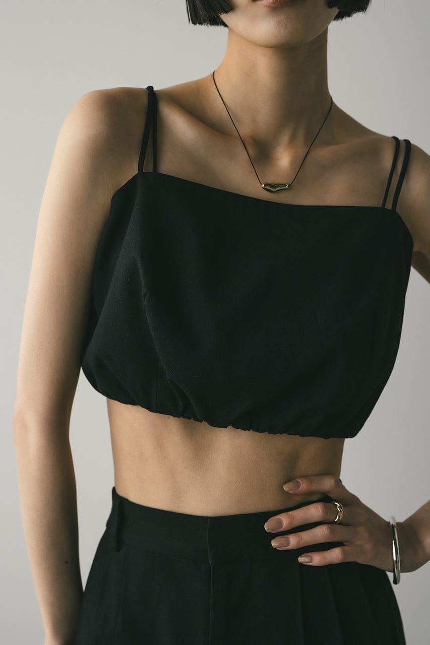 リネンミックスビスチェ BLK M