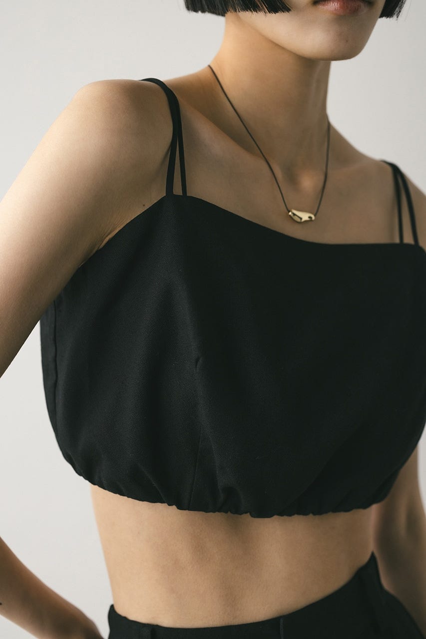 リネンミックスビスチェ BLK M