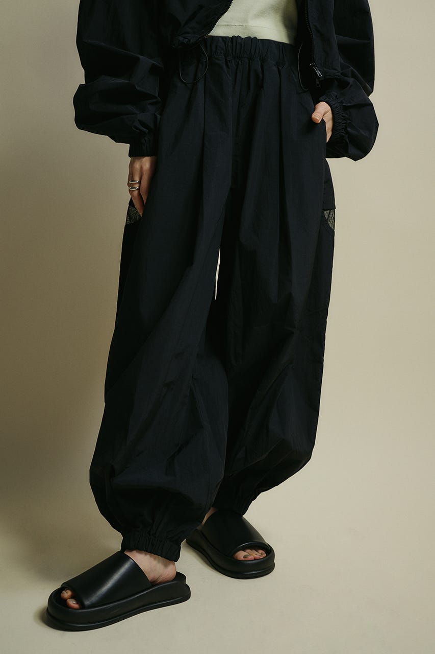 ACTIVE撥水パラシュートパンツ BLK M