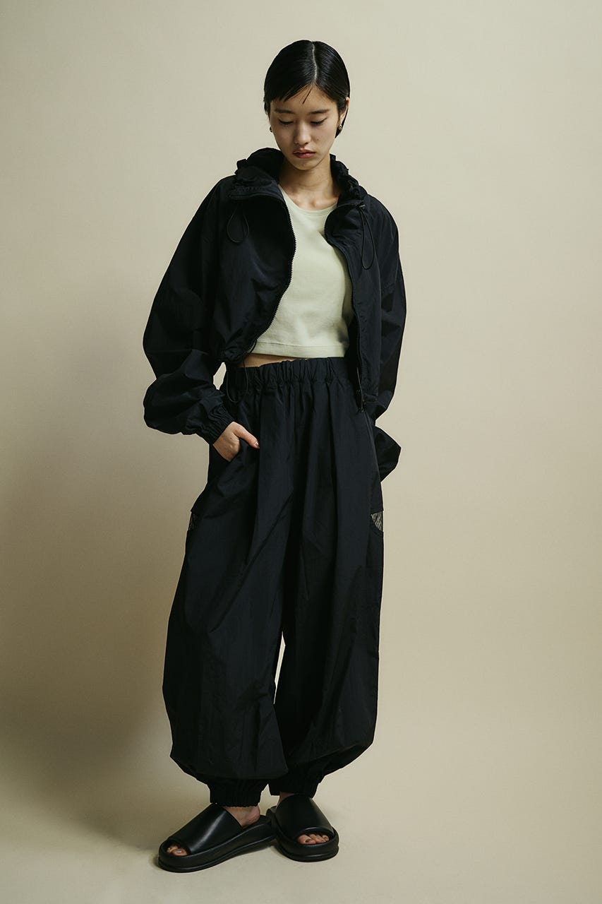ACTIVE撥水パラシュートパンツ BLK M