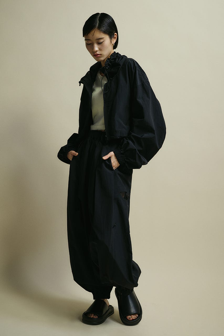 ACTIVE撥水パラシュートパンツ BLK M