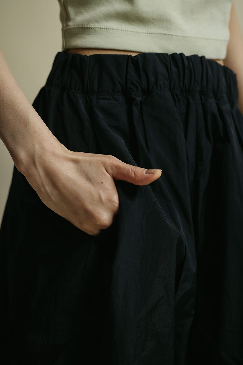 ACTIVE撥水パラシュートパンツ BLK M