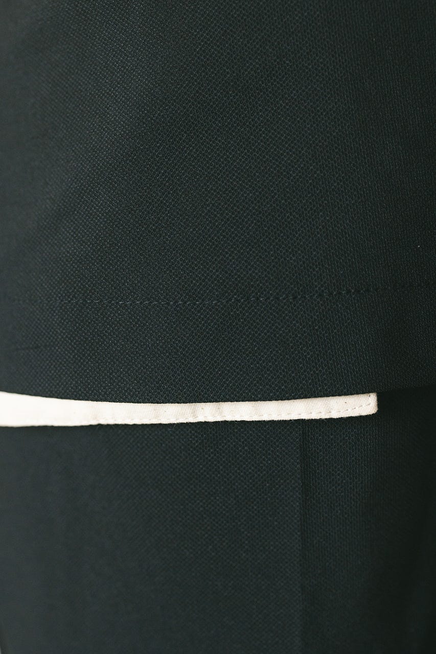 レイヤーセンタープレスパンツ BLK M