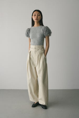 ウエストレイヤーワイドチノパンツ