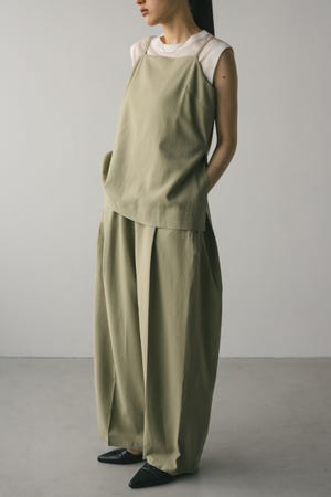 リネンミックスレイヤードオールインワン