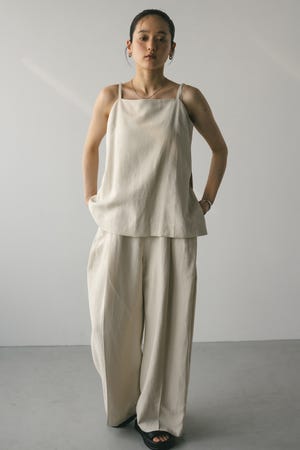 RIM.ARK Slim salopette OP ¥23,100 リムアーク RIM.ARK Curved slit long tops （BLK