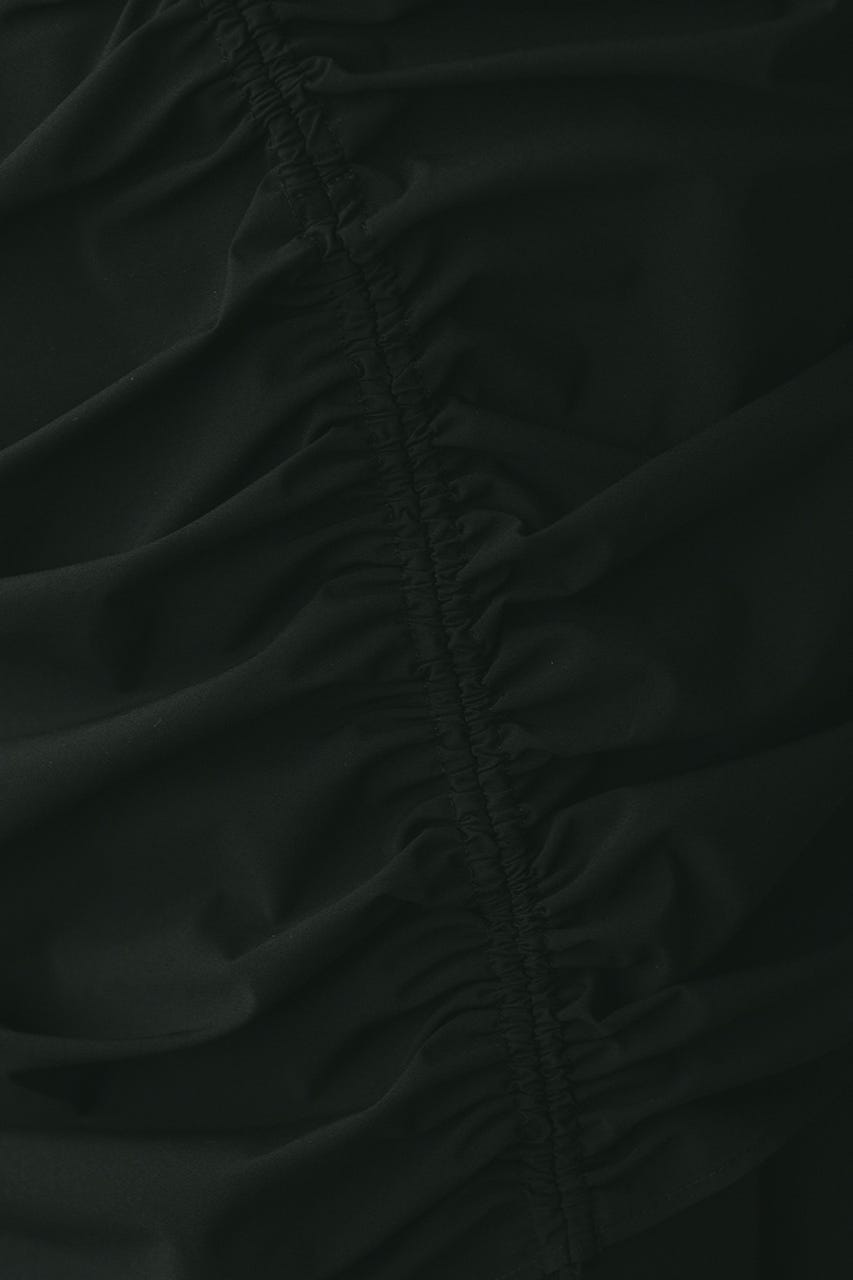 シャーリングレイヤーワンピース BLK S