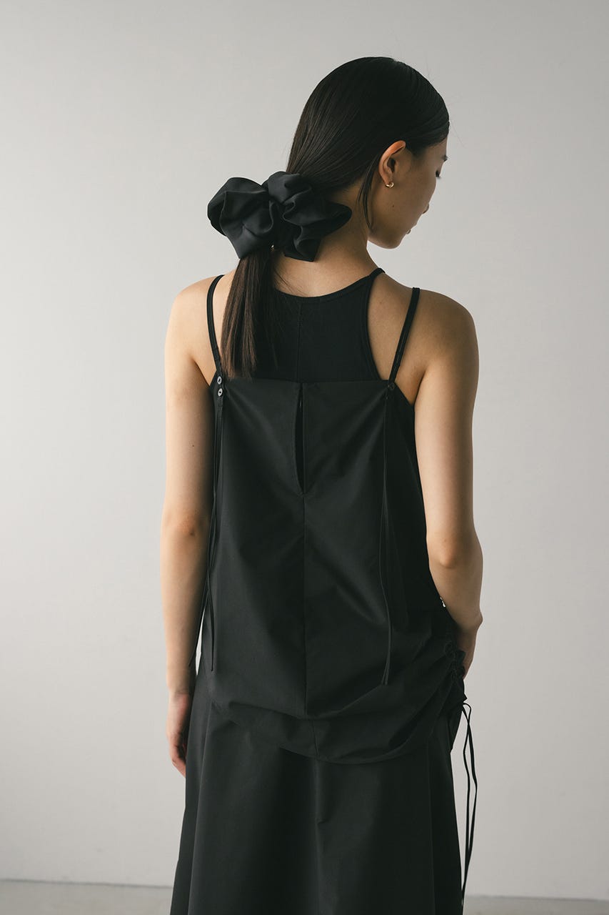 シャーリングレイヤーワンピース BLK S