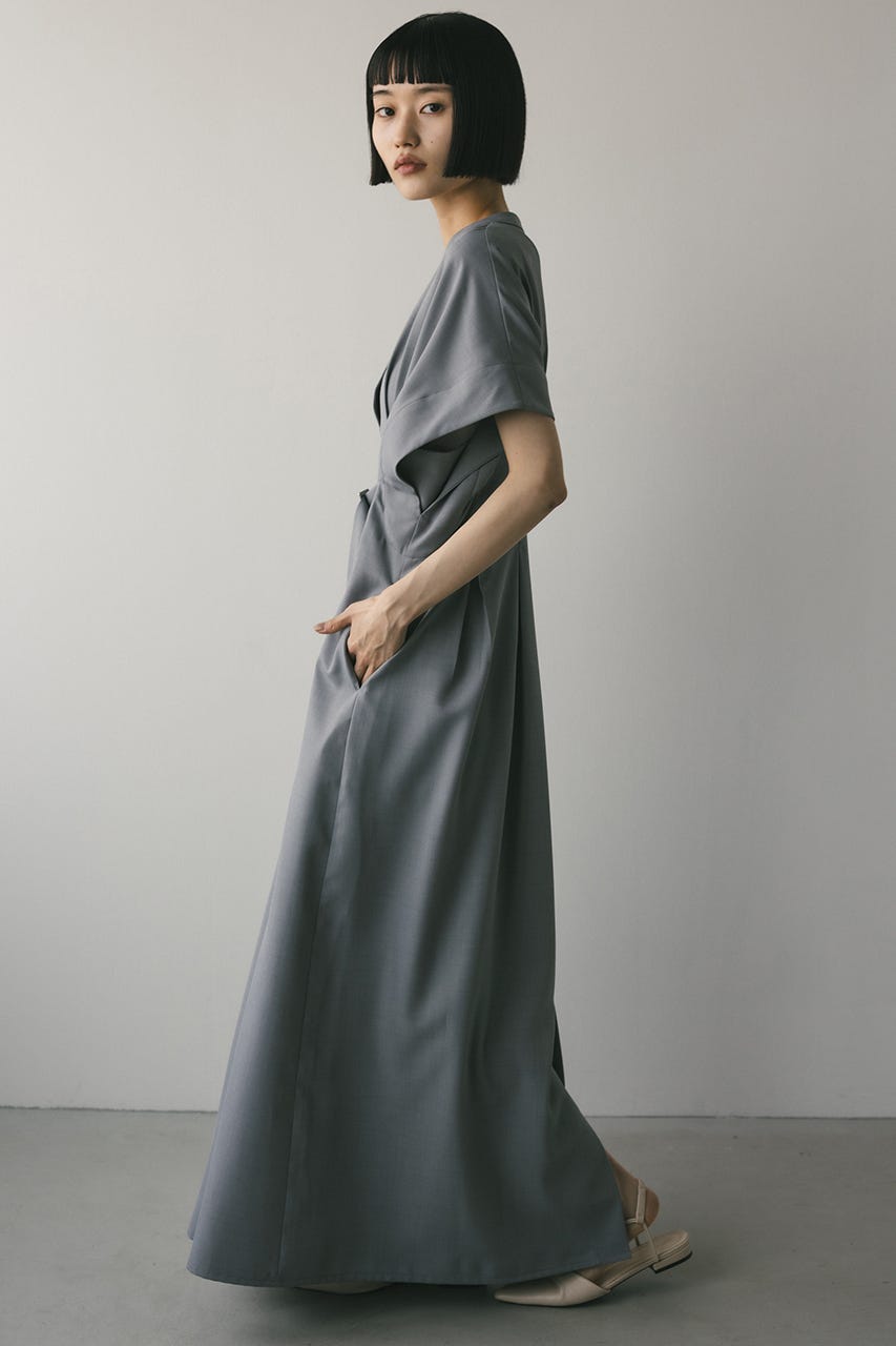 バックルベルトワンピース C.GRY S