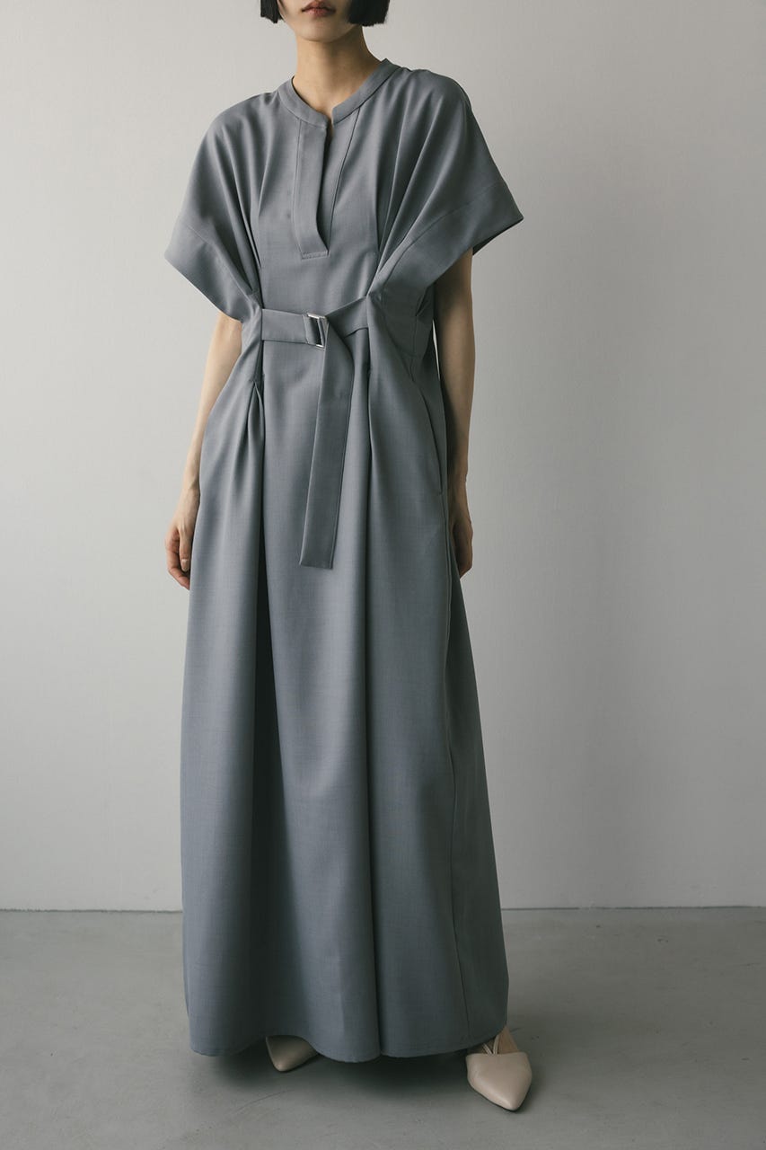 バックルベルトワンピース C.GRY S