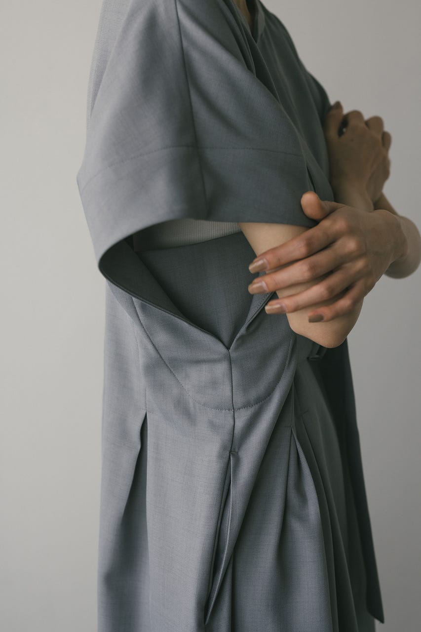 バックルベルトワンピース C.GRY S