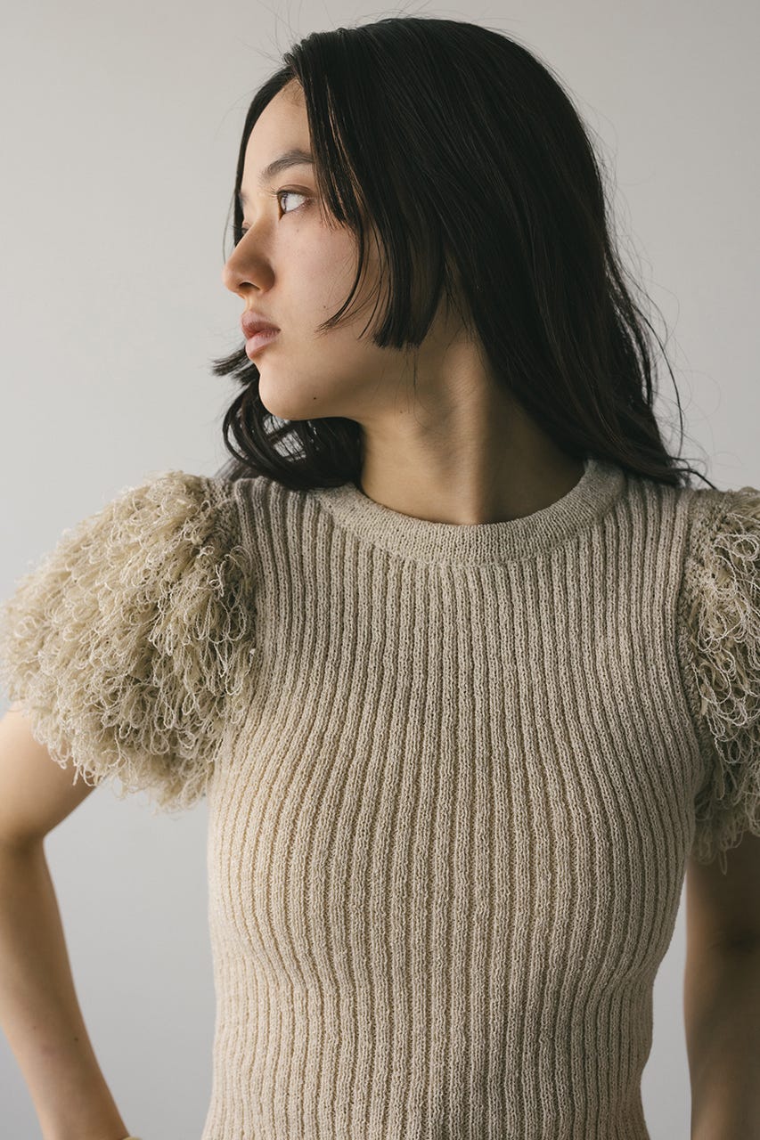 stylemixer フリンジスリーブニットトップ　IVOY STYLEMIXER フリンジスリーブニットトップ IVOY3 -ファッション