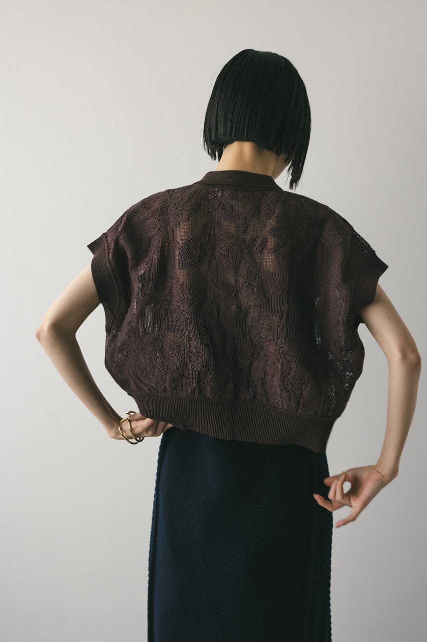 エンブロイダリーニット STYLEMIXER | エンブロイダリーニットトップ (ニット ) |SHEL