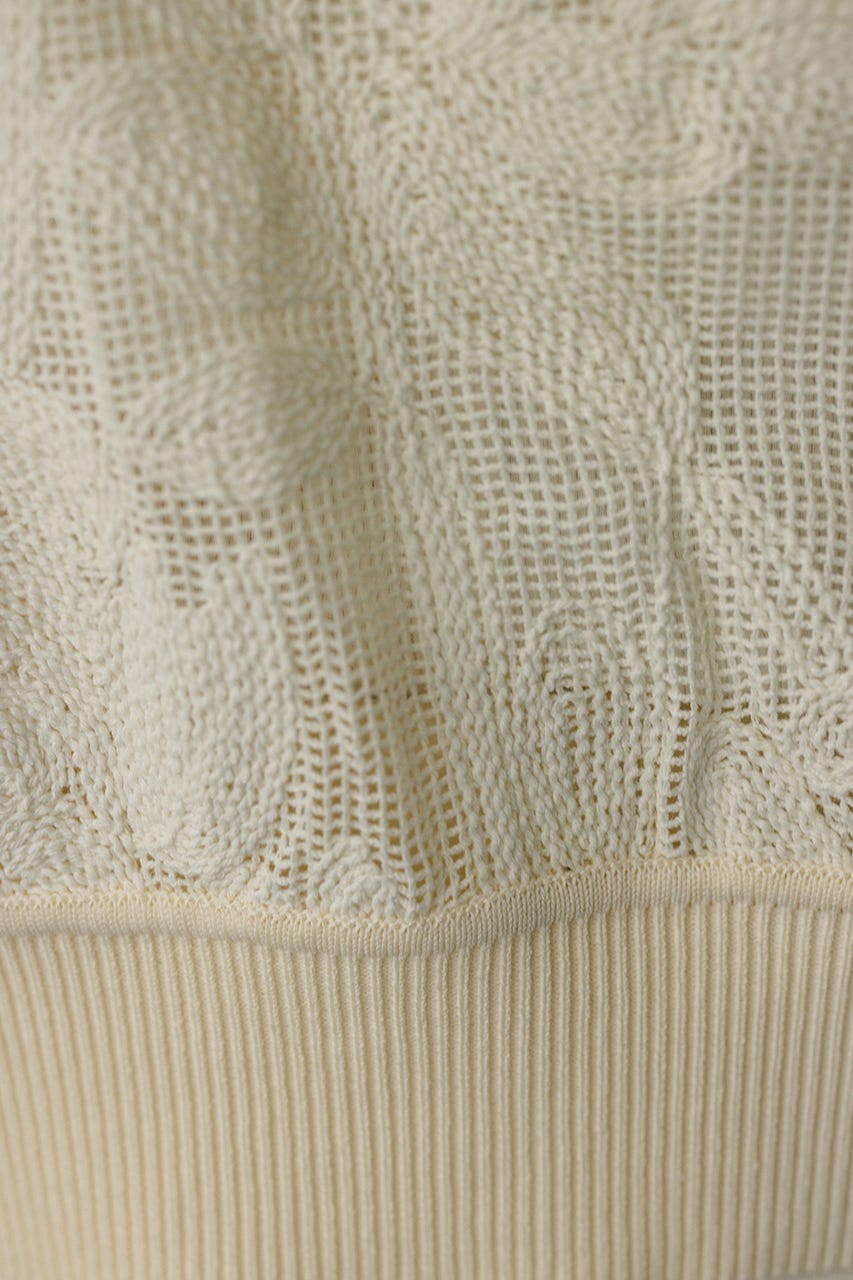 エンブロイダリーニットトップ IVOY FREE