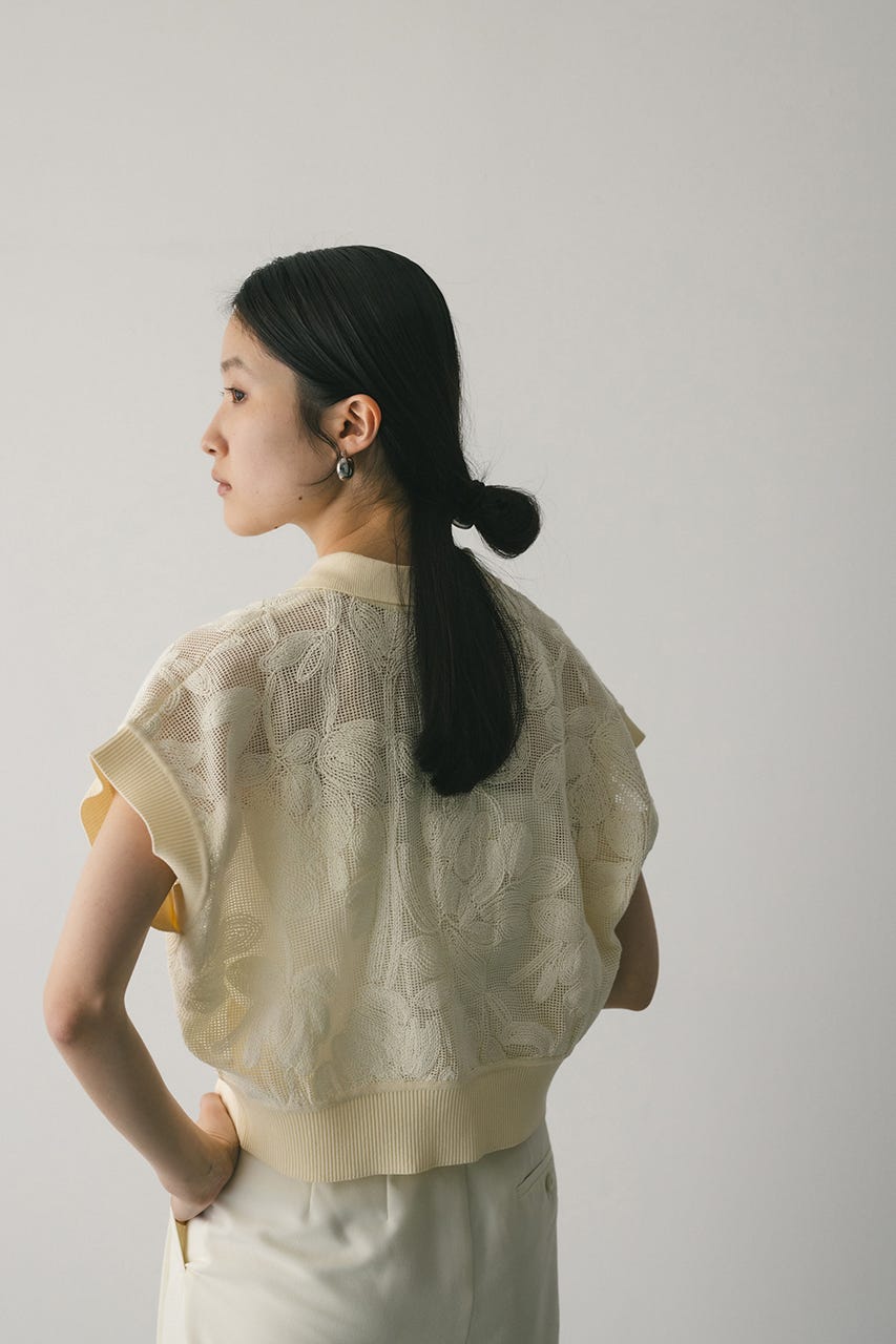 stylemixer エンブロイダリーニットトップ　スタミキ STYLEMIXER | エンブロイダリーニットトップ (ニット ) |SHEL