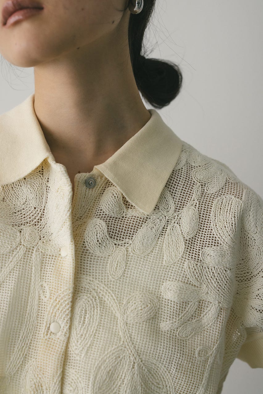 STYLEMIXER | エンブロイダリーニットトップ (ニット ) |SHEL