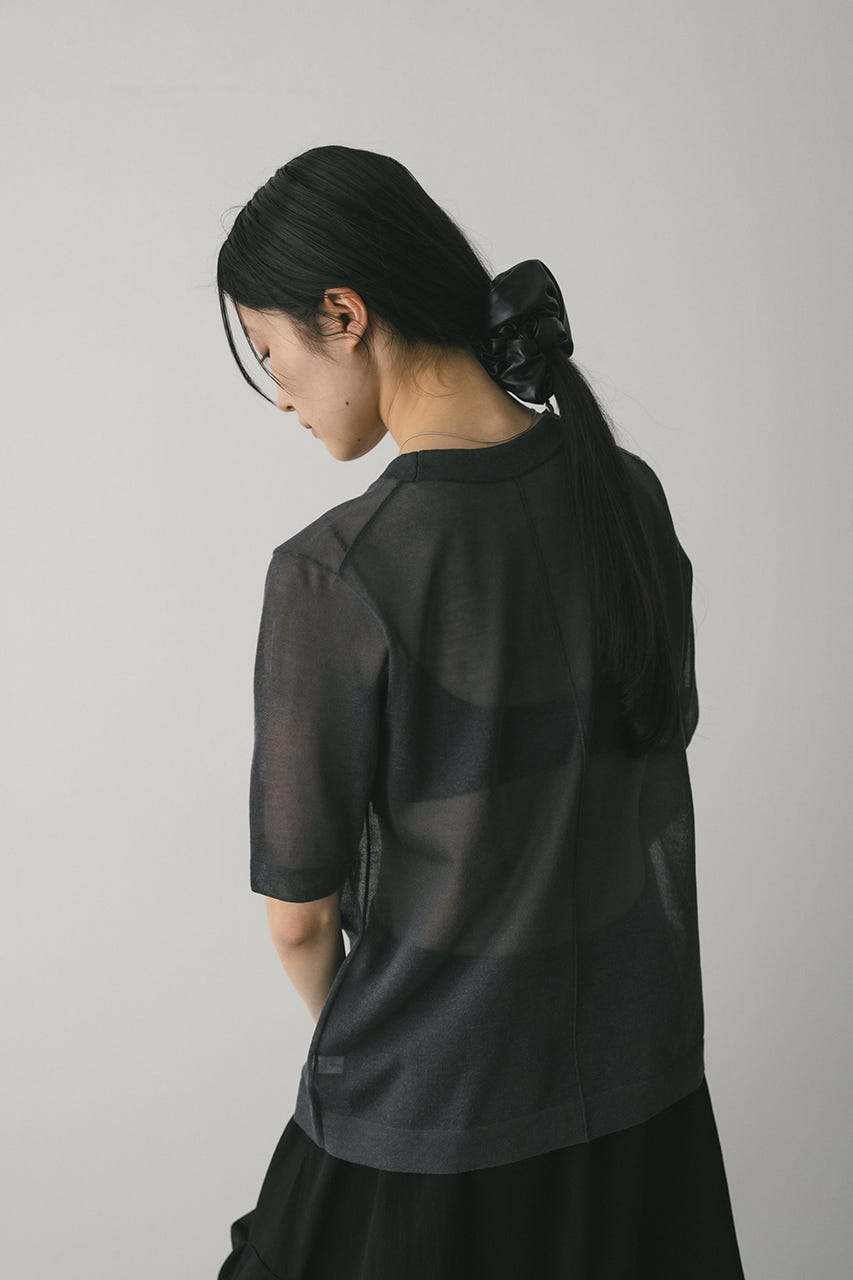 STYLEMIXER | ウォッシャブルリネンニットT (ニット ) |SHEL