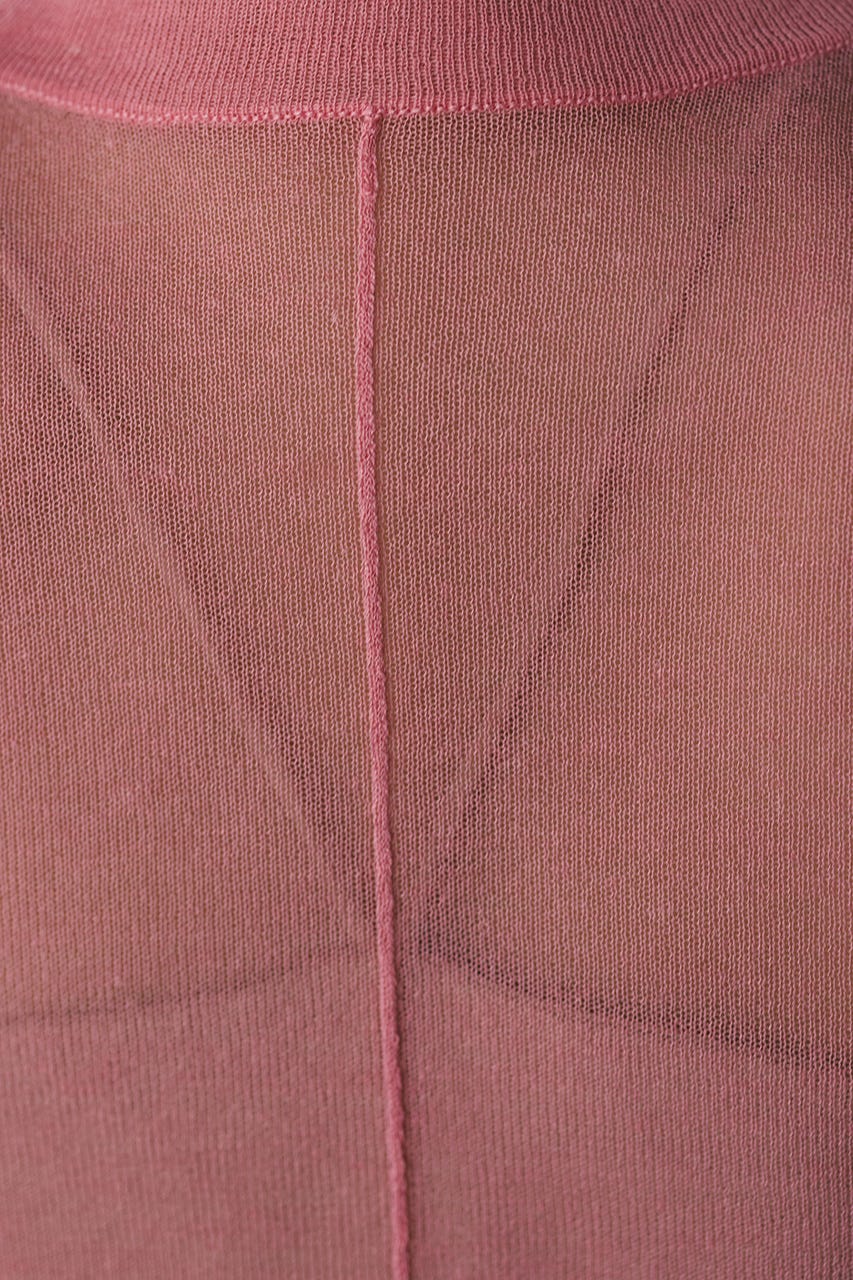 ウォッシャブルリネンニットT PNK FREE