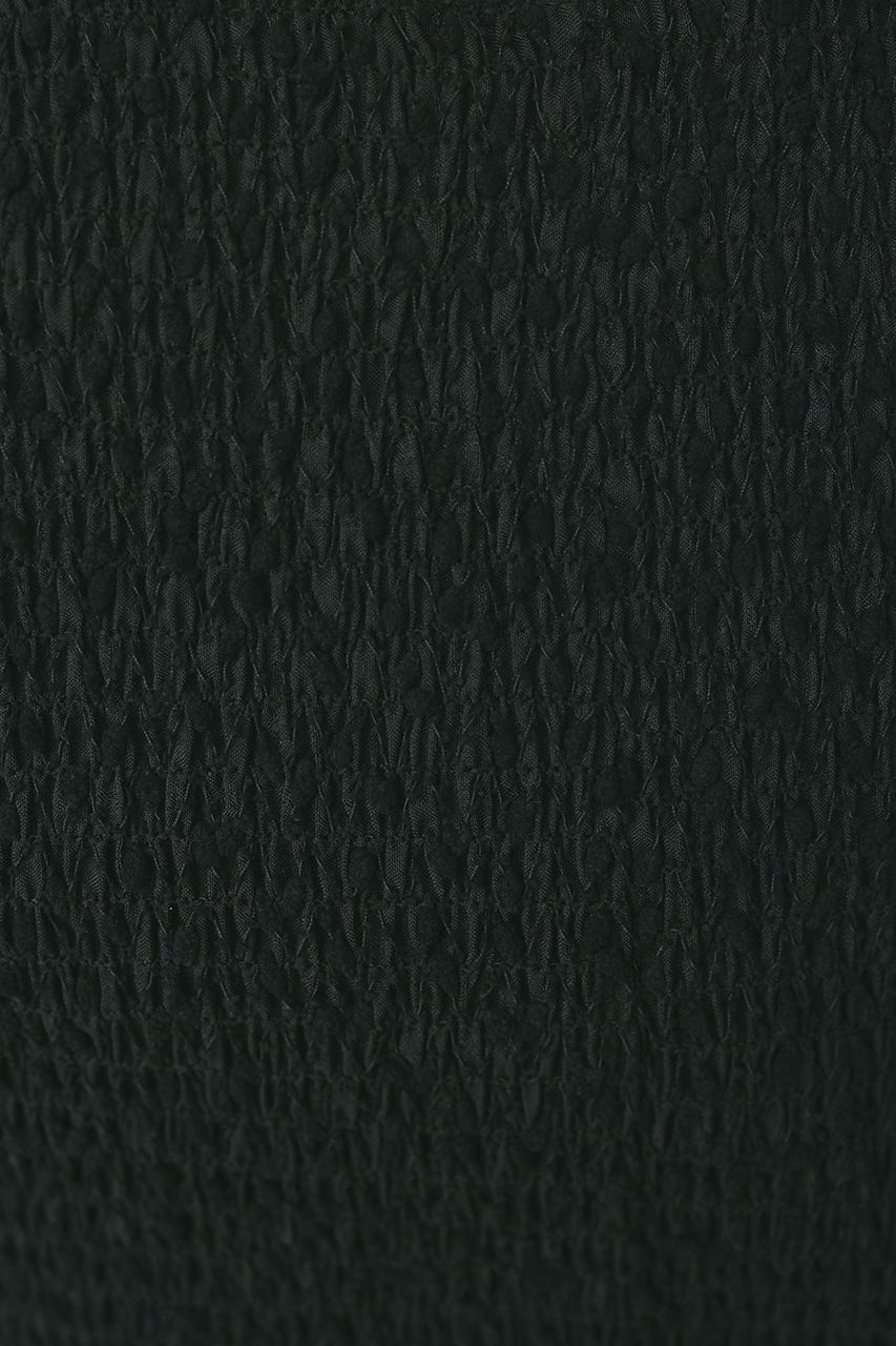 ネップシャーリングトップ BLK FREE