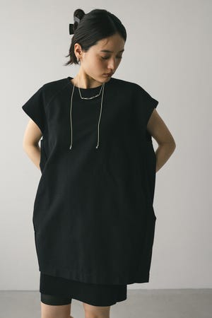 ショルダーパットミニワンピース