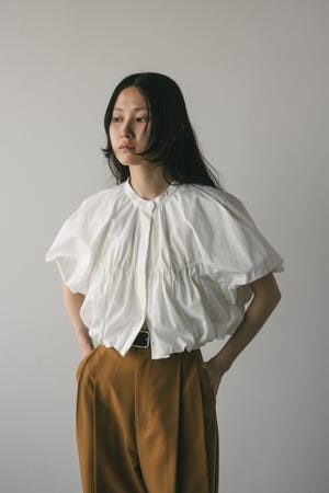 STYLEMIXER | ギャザーショートブラウス (シャツ・ブラウス ) |SHEL