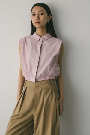 チュールレイヤードシャツ