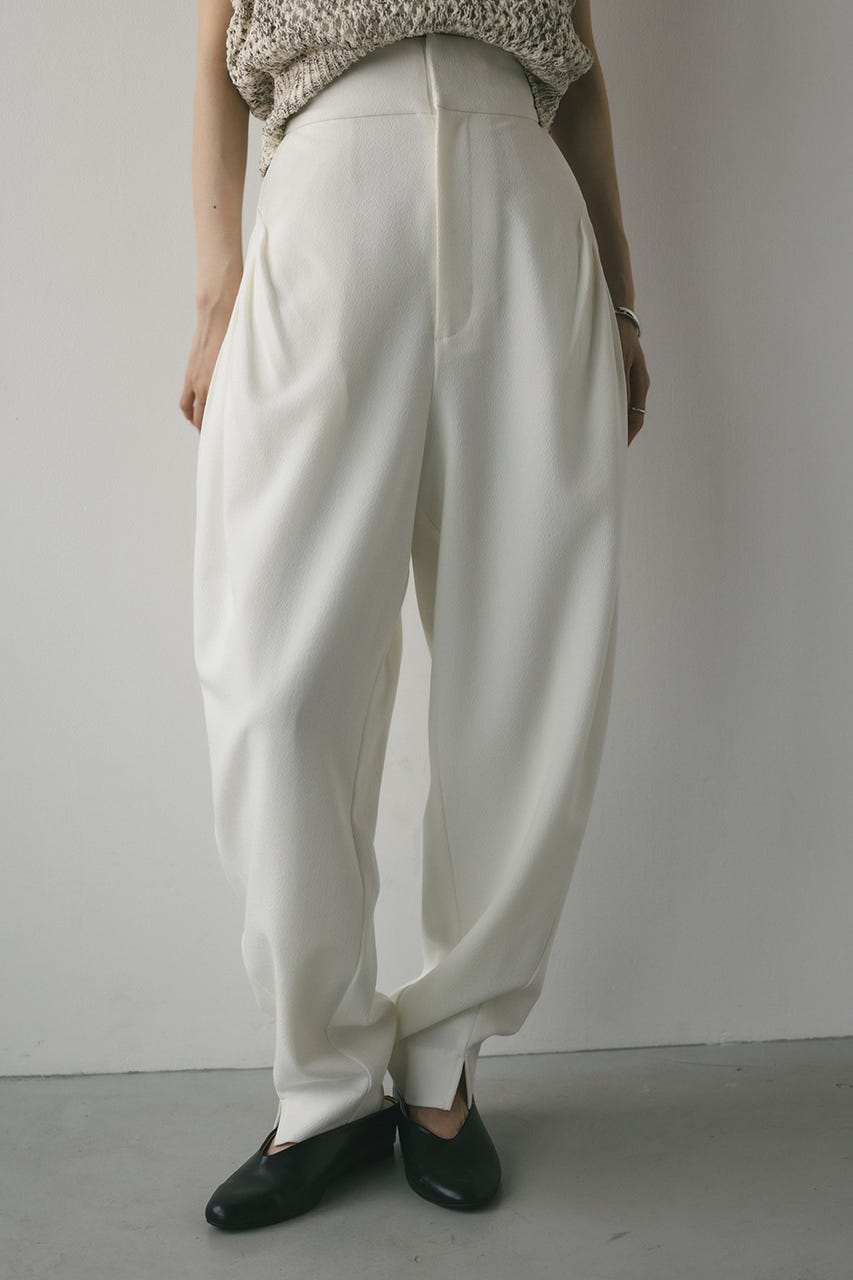 タックポケットフォルムパンツ WHT M