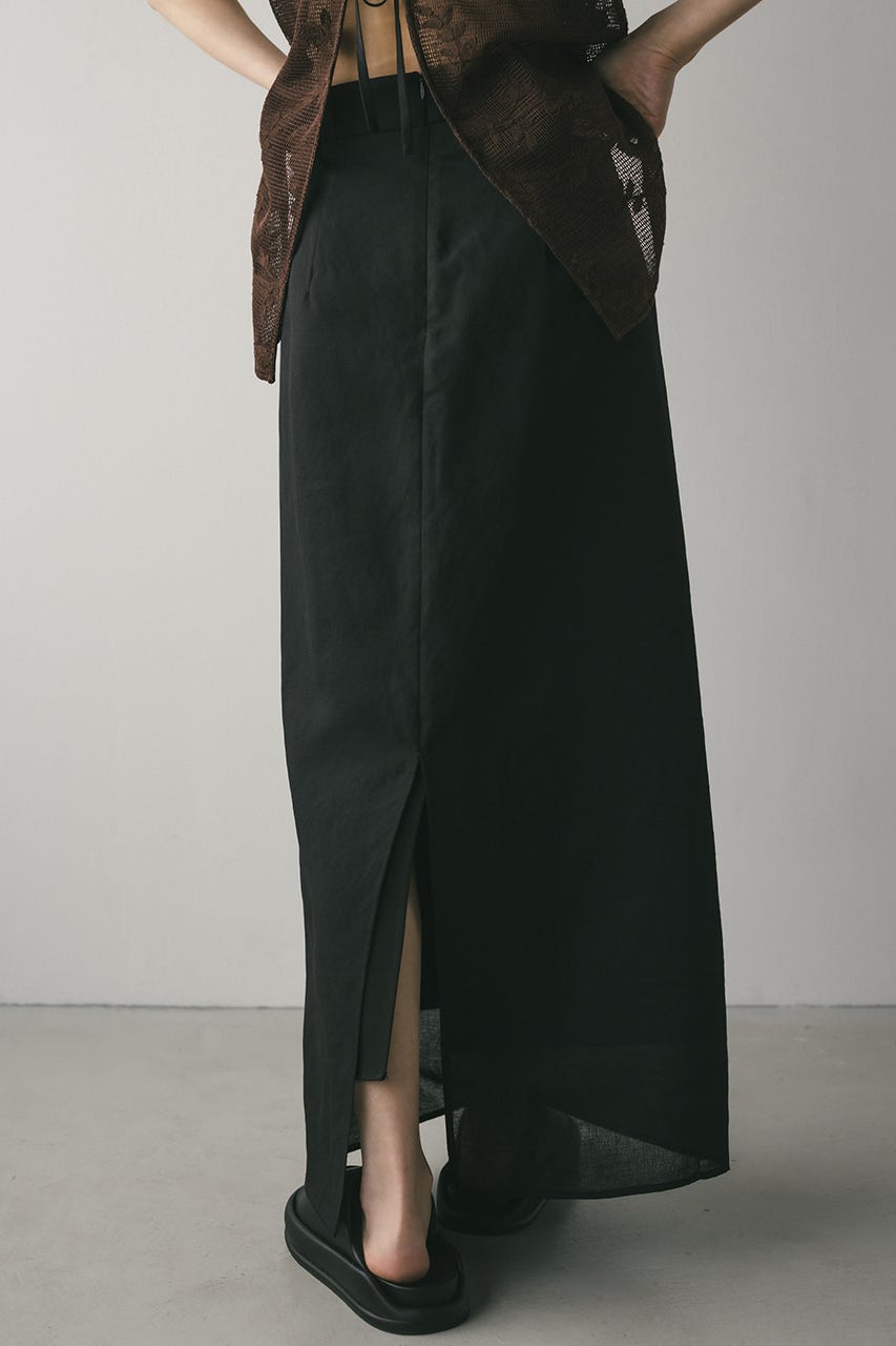 シアーレイヤードスカート BLK M