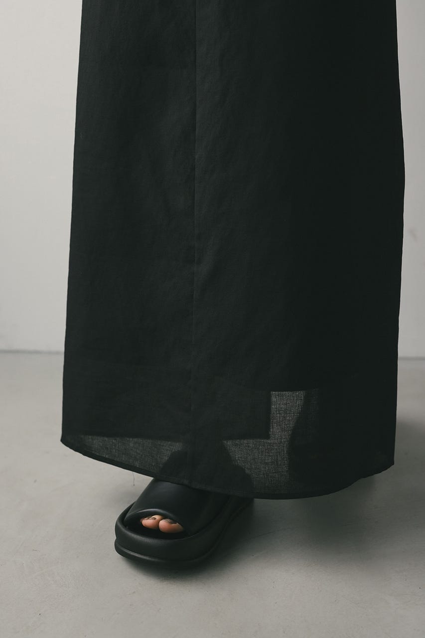 シアーレイヤードスカート BLK M